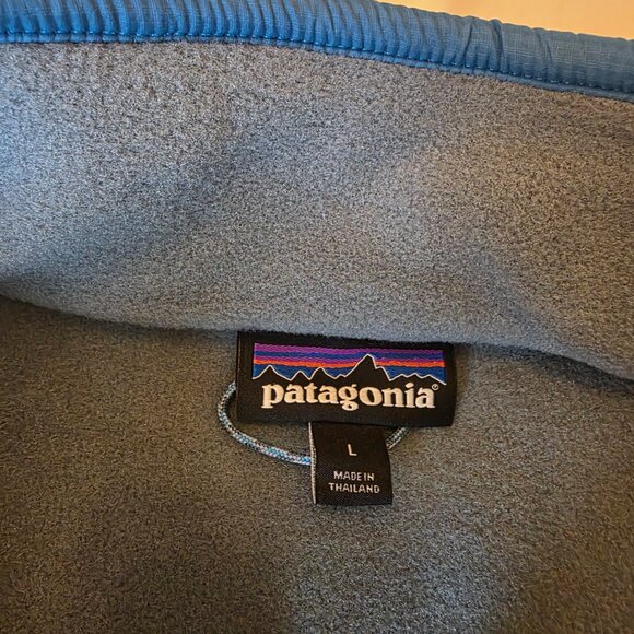 EUC Patagonia Microdini 1/2 Zip Fleece Pullover Large Plume Grey - Picture 5 of 10